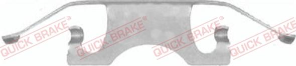 QUICK BRAKE 109-1640-1 - Комплектуючі, колодки дискового гальма autocars.com.ua