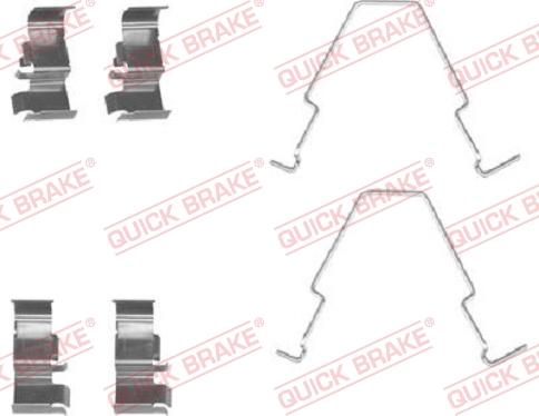 QUICK BRAKE 109-1652-1 - Комплектующие для колодок дискового тормоза autodnr.net