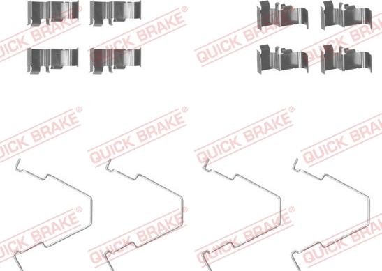 QUICK BRAKE 1091652 - Комплектующие для колодок дискового тормоза avtokuzovplus.com.ua
