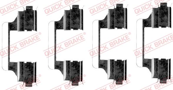 QUICK BRAKE 1091656 - Комплектуючі, колодки дискового гальма autocars.com.ua