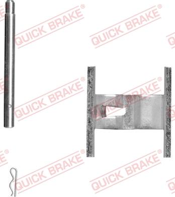 QUICK BRAKE 109-1660-1 - Комплектующие для колодок дискового тормоза avtokuzovplus.com.ua