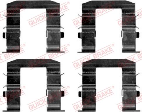 QUICK BRAKE 1091665 - Комплектующие для колодок дискового тормоза avtokuzovplus.com.ua