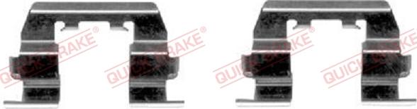 QUICK BRAKE 109-1669-1 - Комплектующие для колодок дискового тормоза avtokuzovplus.com.ua