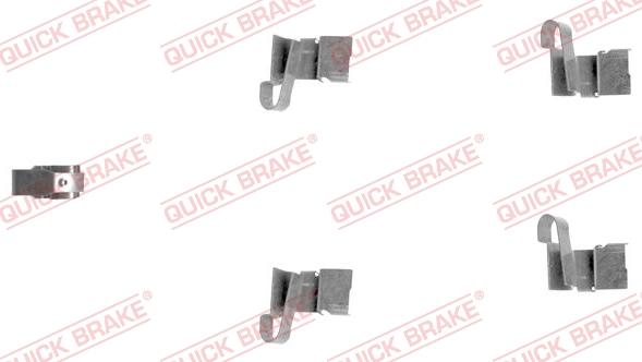 QUICK BRAKE 109-1671-1 - Комплектующие для колодок дискового тормоза avtokuzovplus.com.ua