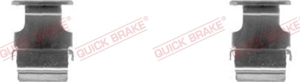 QUICK BRAKE 109-1673-1 - Комплектуючі, колодки дискового гальма autocars.com.ua