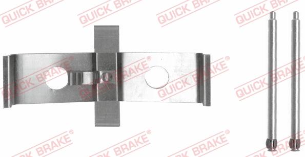 QUICK BRAKE 109-1674-1 - Комплектуючі, колодки дискового гальма autocars.com.ua