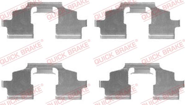 QUICK BRAKE 1091675 - Комплектующие для колодок дискового тормоза autodnr.net
