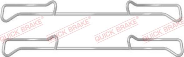 QUICK BRAKE 1091678 - Комплект прижимних планок гальмівного супорту autocars.com.ua