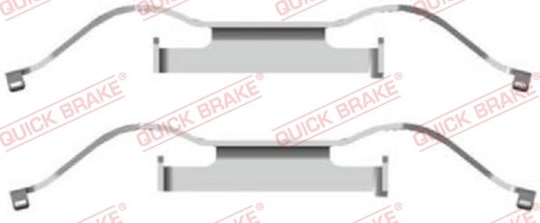 QUICK BRAKE 1091681 - Комплектуючі, колодки дискового гальма autocars.com.ua