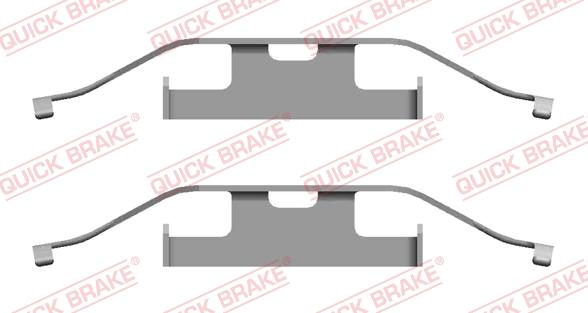QUICK BRAKE 1091682 - Комплектуючі, колодки дискового гальма autocars.com.ua