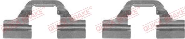 QUICK BRAKE 109-1684-1 - Комплектующие для колодок дискового тормоза avtokuzovplus.com.ua