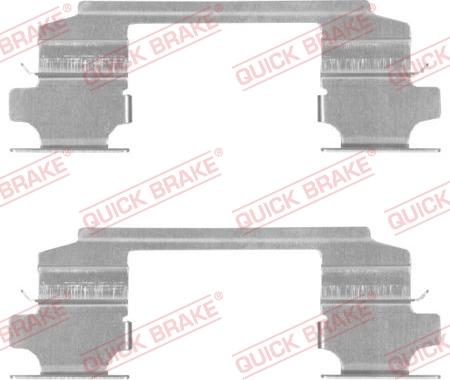 QUICK BRAKE 109-1686-1 - Комплектующие для колодок дискового тормоза avtokuzovplus.com.ua