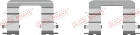 QUICK BRAKE 109-1696-1 - Комплектуючі, колодки дискового гальма autocars.com.ua