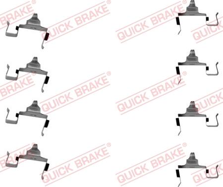 QUICK BRAKE 1091697 - Комплектуючі, колодки дискового гальма autocars.com.ua