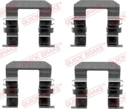 QUICK BRAKE 1091704 - Комплектуючі, колодки дискового гальма autocars.com.ua