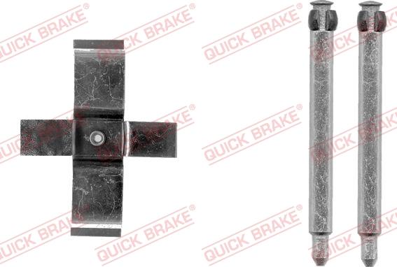 QUICK BRAKE 109-1713-1 - Комплектуючі, колодки дискового гальма autocars.com.ua