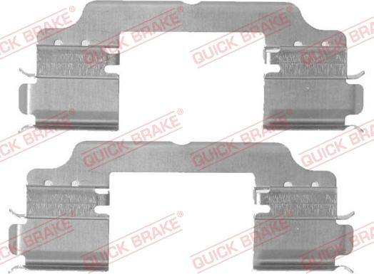 QUICK BRAKE 109-1716-1 - Комплектующие для колодок дискового тормоза avtokuzovplus.com.ua