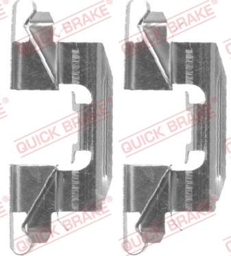 QUICK BRAKE 109-1720-1 - Комплектуючі, колодки дискового гальма autocars.com.ua