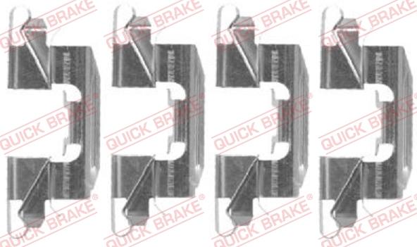 QUICK BRAKE 1091720 - Комплектуючі, колодки дискового гальма autocars.com.ua