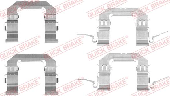 QUICK BRAKE 1091722 - Комплектующие для колодок дискового тормоза autodnr.net