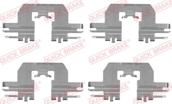 QUICK BRAKE 1091724 - Комплектующие для колодок дискового тормоза avtokuzovplus.com.ua