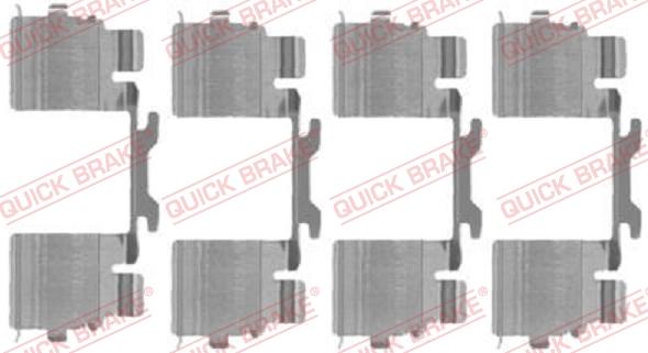 QUICK BRAKE 1091725 - Комплектующие для колодок дискового тормоза autodnr.net