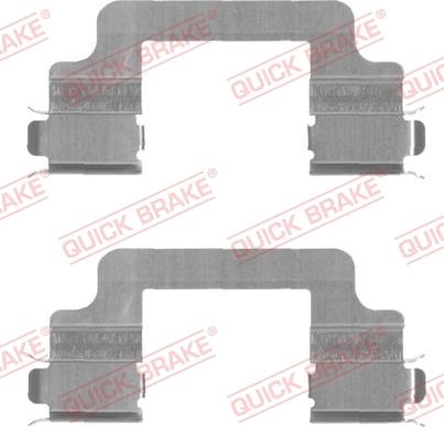 QUICK BRAKE 109-1727-1 - Комплектуючі, колодки дискового гальма autocars.com.ua