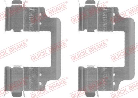 QUICK BRAKE 109-1728-1 - Комплектующие для колодок дискового тормоза avtokuzovplus.com.ua