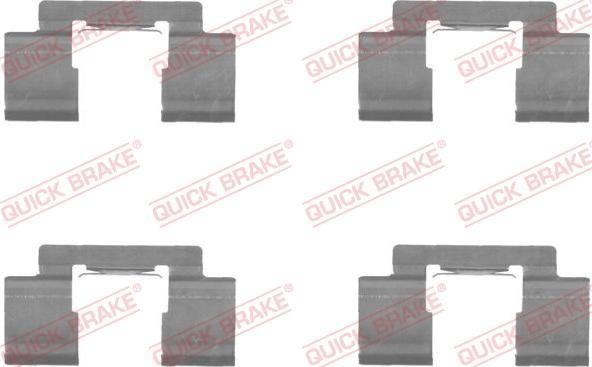 QUICK BRAKE 1091732 - Комплектуючі, колодки дискового гальма autocars.com.ua