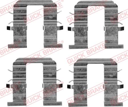 QUICK BRAKE 1091746 - Комплектуючі, колодки дискового гальма autocars.com.ua