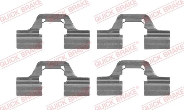 QUICK BRAKE 1091749 - Комплектуючі, колодки дискового гальма autocars.com.ua