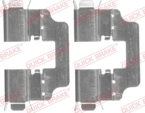QUICK BRAKE 109-1750-1 - Комплектующие для колодок дискового тормоза avtokuzovplus.com.ua