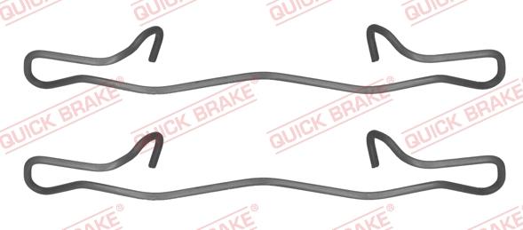 QUICK BRAKE 1091755 - Комплектуючі, колодки дискового гальма autocars.com.ua