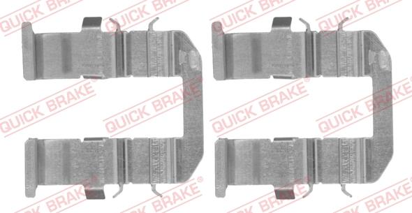 QUICK BRAKE 109-1758-1 - Комплектующие для колодок дискового тормоза avtokuzovplus.com.ua