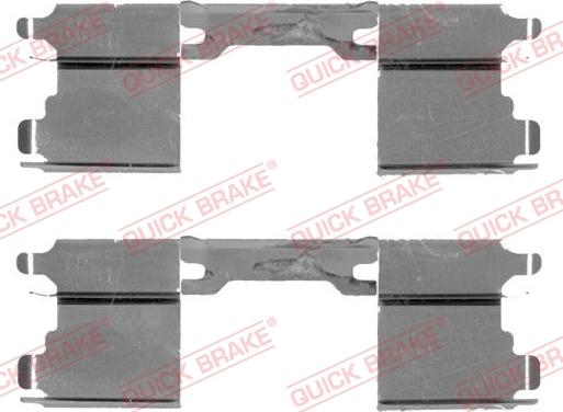 QUICK BRAKE 109-1762-1 - Комплектующие для колодок дискового тормоза avtokuzovplus.com.ua