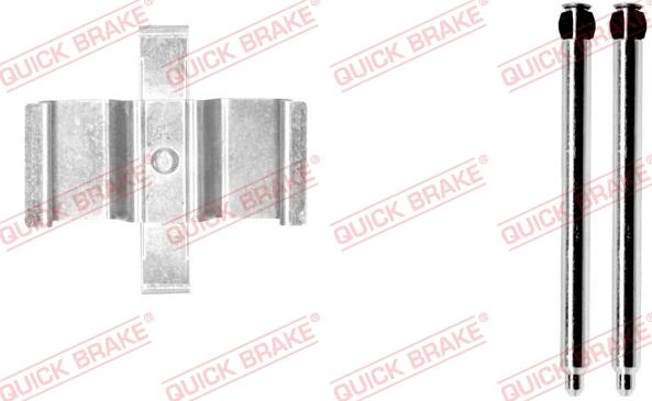 QUICK BRAKE 109-1765-1 - Комплектуючі, колодки дискового гальма autocars.com.ua