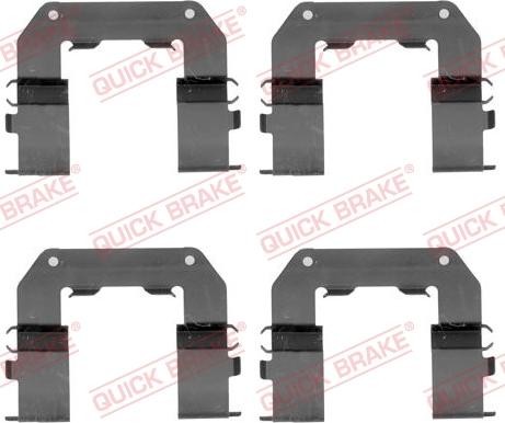 QUICK BRAKE 1091767 - Комплектуючі, колодки дискового гальма autocars.com.ua