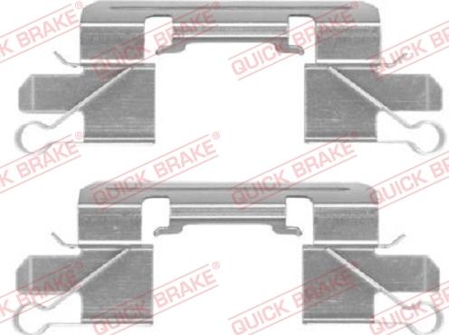 QUICK BRAKE 109-1769-1 - Комплектуючі, колодки дискового гальма autocars.com.ua