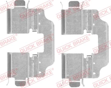 QUICK BRAKE 109-1773-1 - Комплектуючі, колодки дискового гальма autocars.com.ua