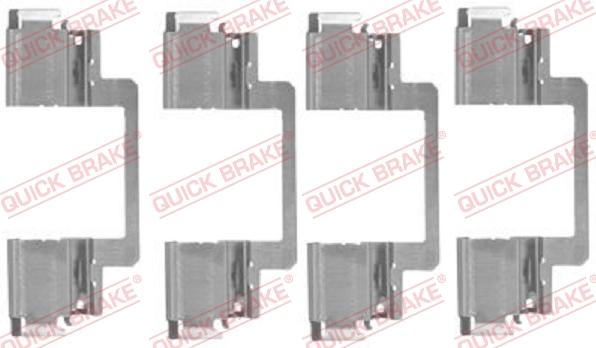 QUICK BRAKE 1091774 - Комплектуючі, колодки дискового гальма autocars.com.ua