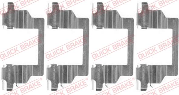 QUICK BRAKE 1091778 - Комплектуючі, колодки дискового гальма autocars.com.ua