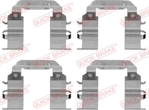 QUICK BRAKE 1091782 - Комплектуючі, колодки дискового гальма autocars.com.ua