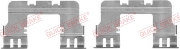 QUICK BRAKE 109-1785R-1 - Комплектуючі, колодки дискового гальма autocars.com.ua