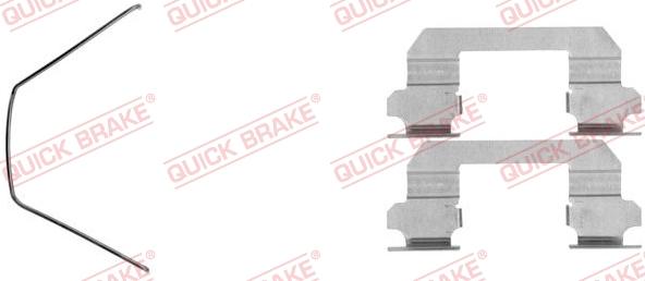 QUICK BRAKE 109-1789-1 - Комплектуючі, колодки дискового гальма autocars.com.ua