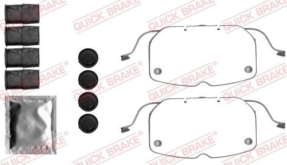 QUICK BRAKE 1091792 - Комплектуючі, колодки дискового гальма autocars.com.ua