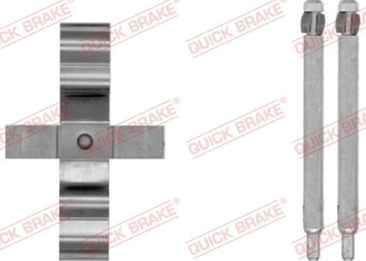 QUICK BRAKE 109-1794-1 - Комплектуючі, колодки дискового гальма autocars.com.ua