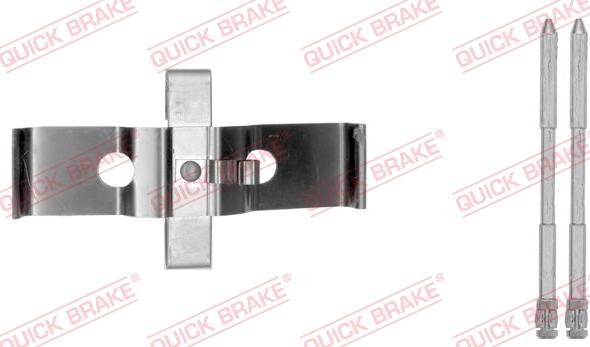 QUICK BRAKE 109-1796-1 - Комплектуючі, колодки дискового гальма autocars.com.ua