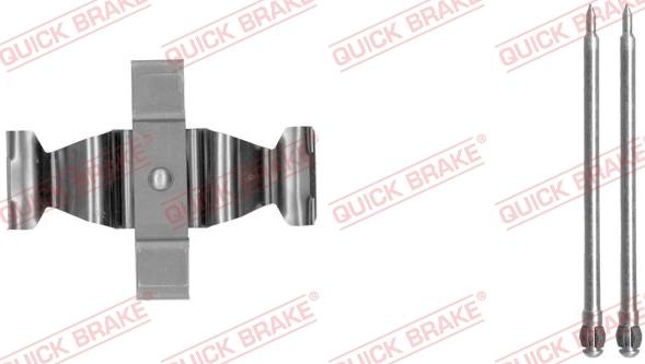 QUICK BRAKE 109-1803-1 - Комплектуючі, колодки дискового гальма autocars.com.ua