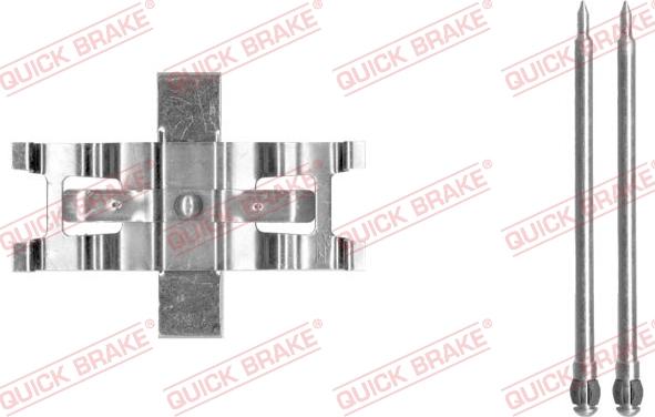 QUICK BRAKE 109-1805-1 - Комплектуючі, колодки дискового гальма autocars.com.ua