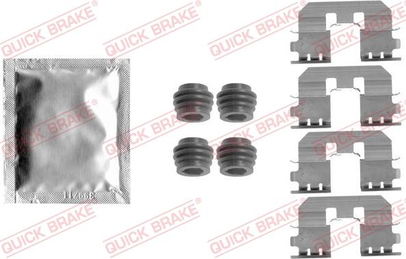 QUICK BRAKE 1091810 - Комплектующие для колодок дискового тормоза autodnr.net